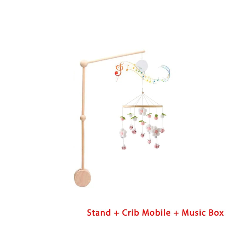 Wooden Crib Mobile - Felt Bear Nursery Mobile with Bell - photo 21