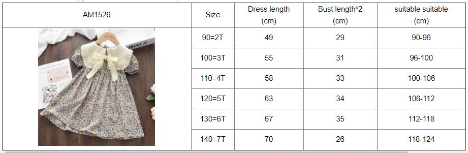 girls-floral-a-line-princess-dress-bow-peter-pan-collar-2-7y-2-kindlekidsabc