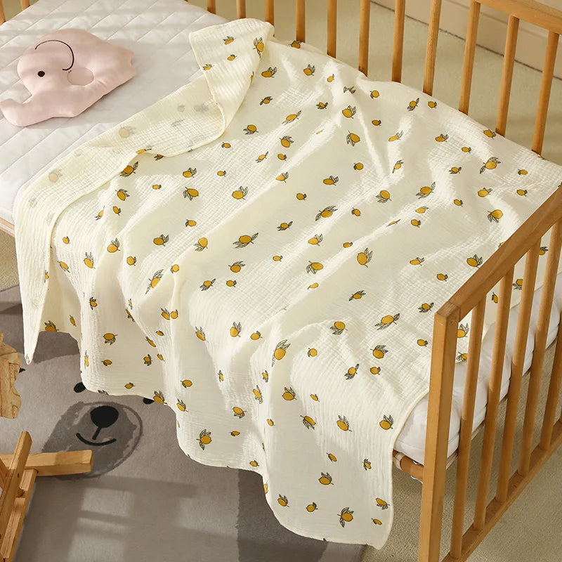 2-Layer Cotton Muslin Baby Swaddle Blanket - Kindle Kids ABC - view 4