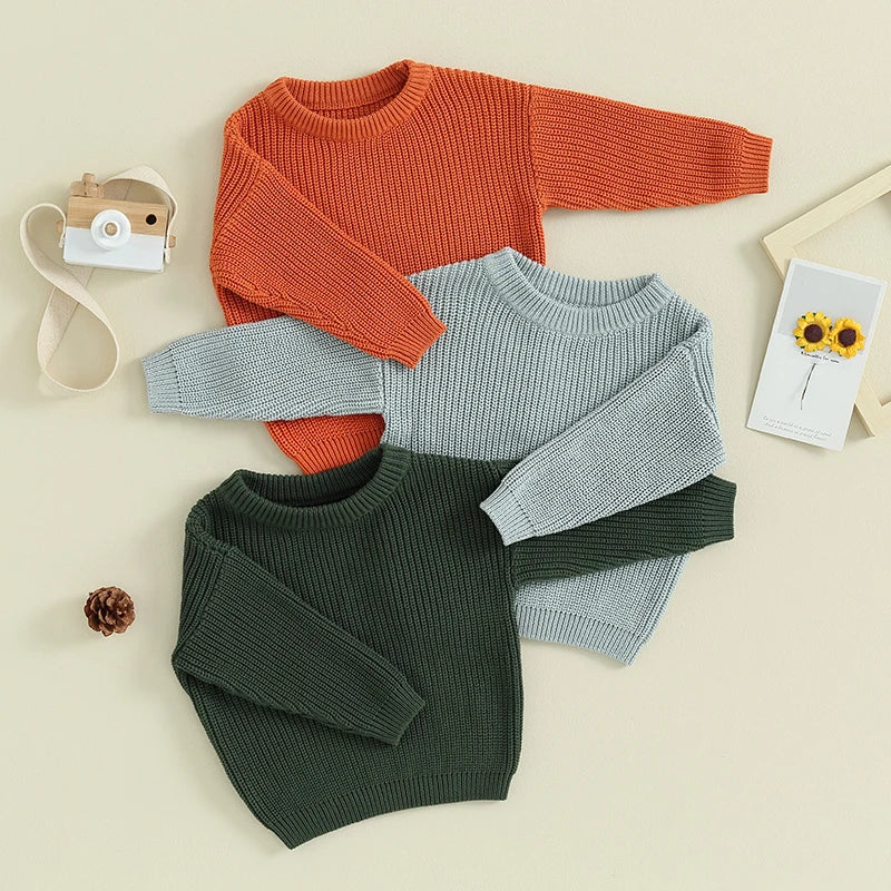 Knit Cotton Baby Sweater - Kindle Kids ABC