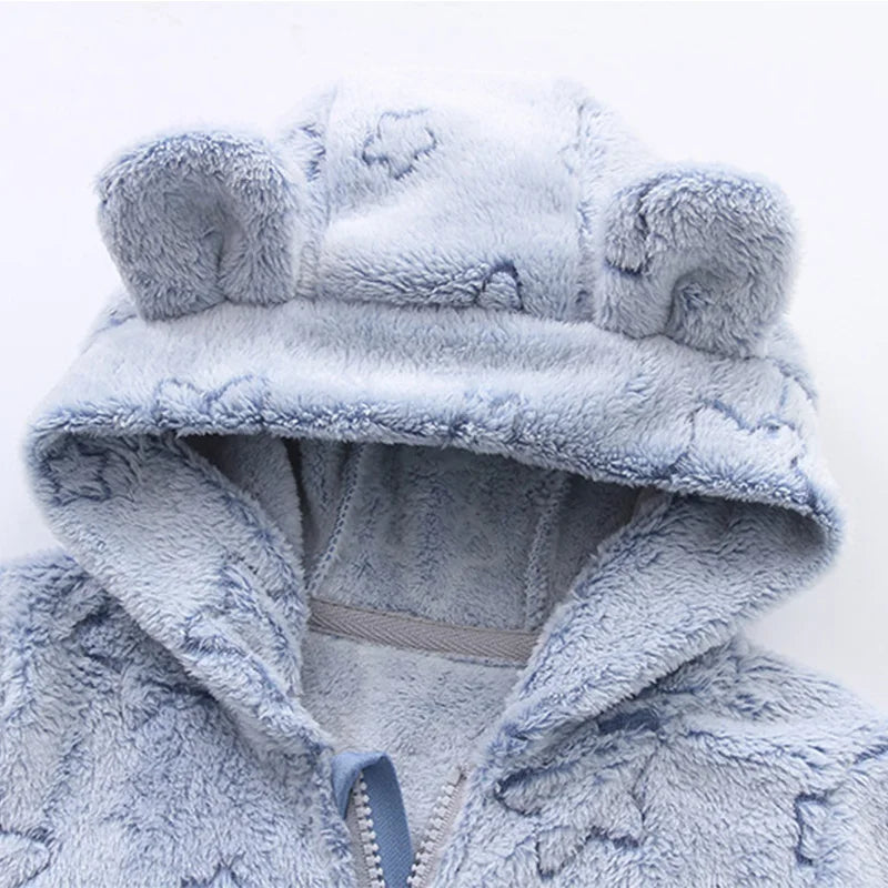 Fleece Hooded Baby Snowsuit - Kindle Kids ABC - view 2