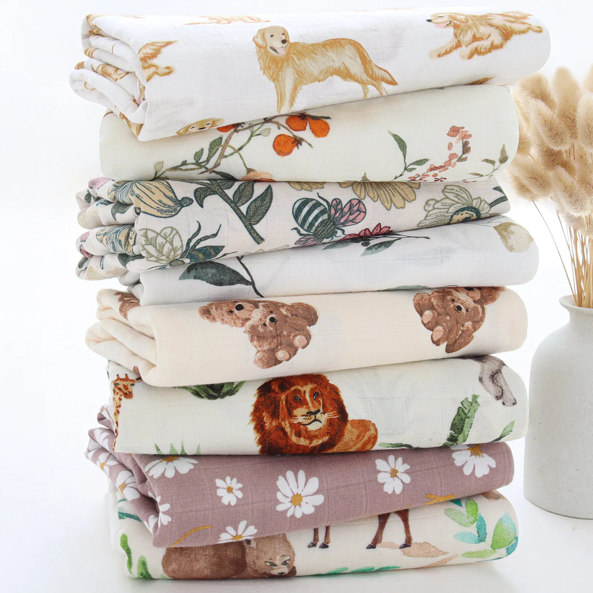 Bamboo Cotton Muslin Baby Swaddle Blanket - Kindle Kids ABC - view 4