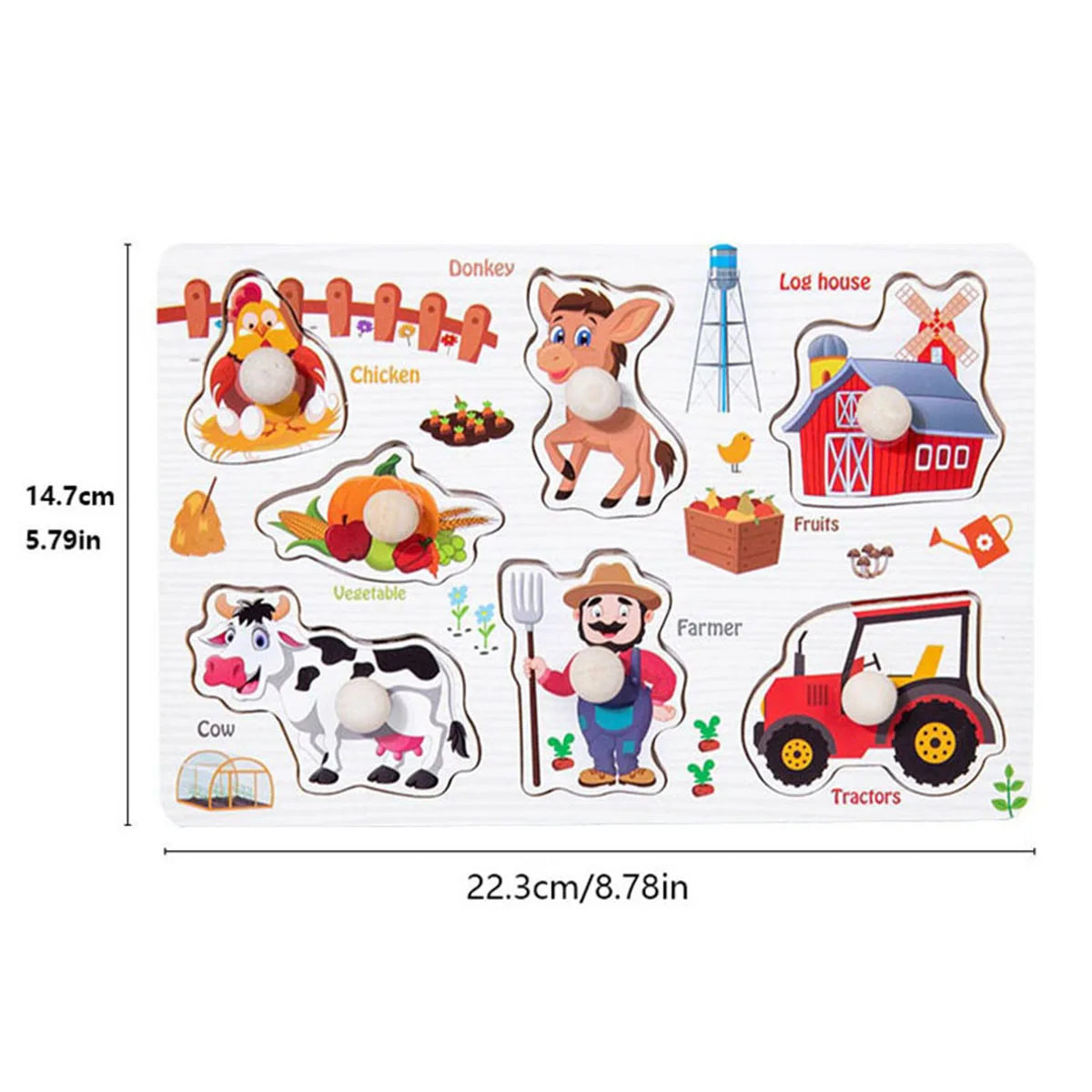 Montessori Wooden Jigsaw Puzzle — Animal & Shape Learning Board | Ages 1–4 - photo 6