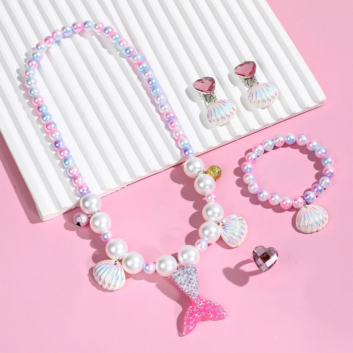 Princess Mermaid Necklace & Bracelet Set - Kindle Kids ABC - view 2
