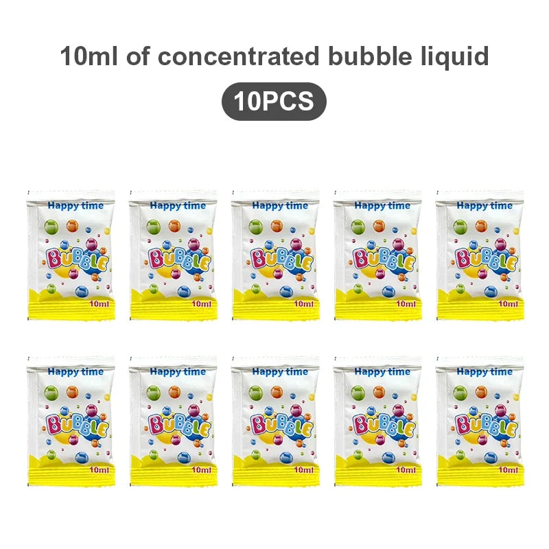 Handheld electric bubble blower machine toy for kids parties and outdoor play