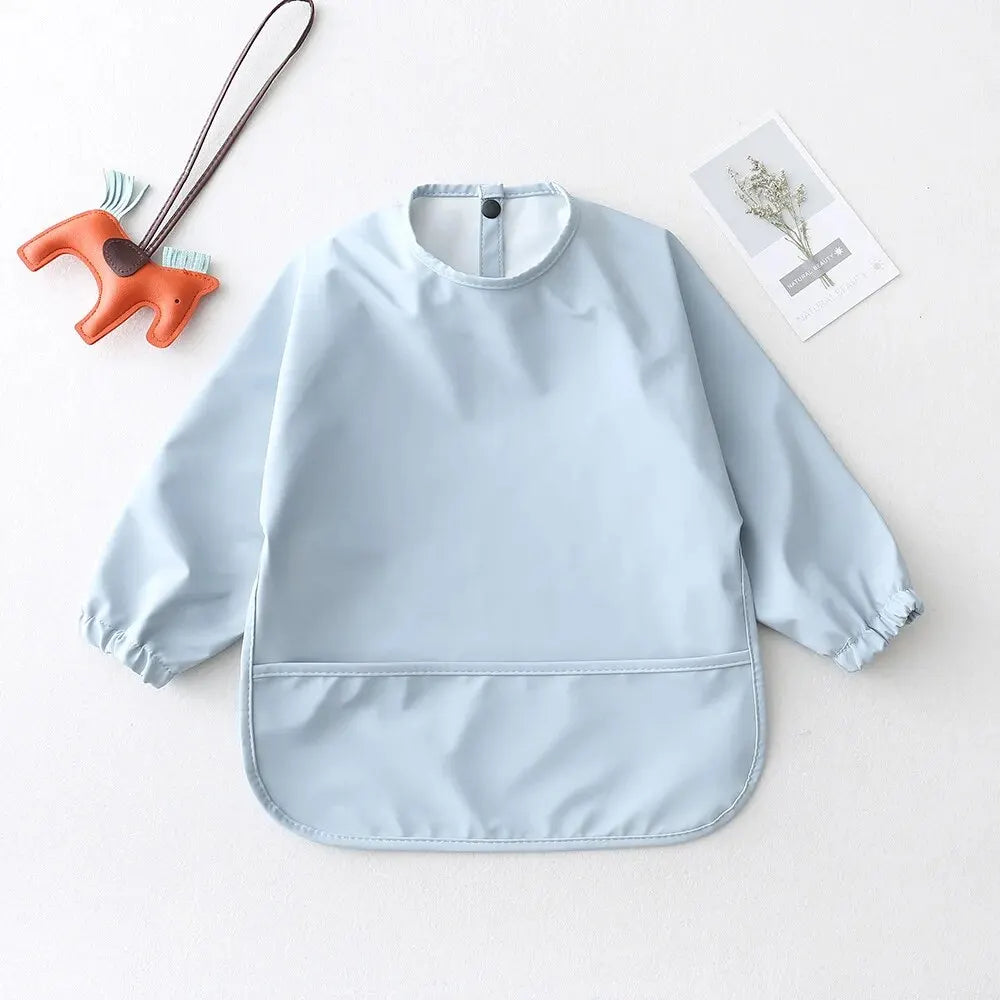 Cotton Long-Sleeve Baby Feeding Bib Smock - Kindle Kids ABC - view 11