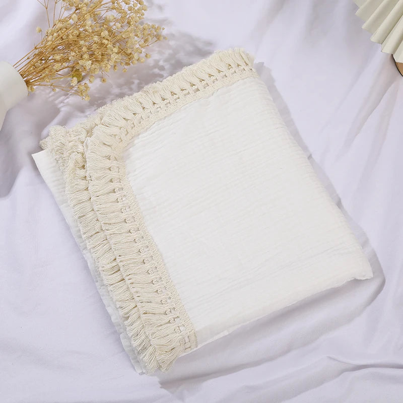 Bear Print Cotton Muslin Baby Blanket - Kindle Kids ABC - view 23