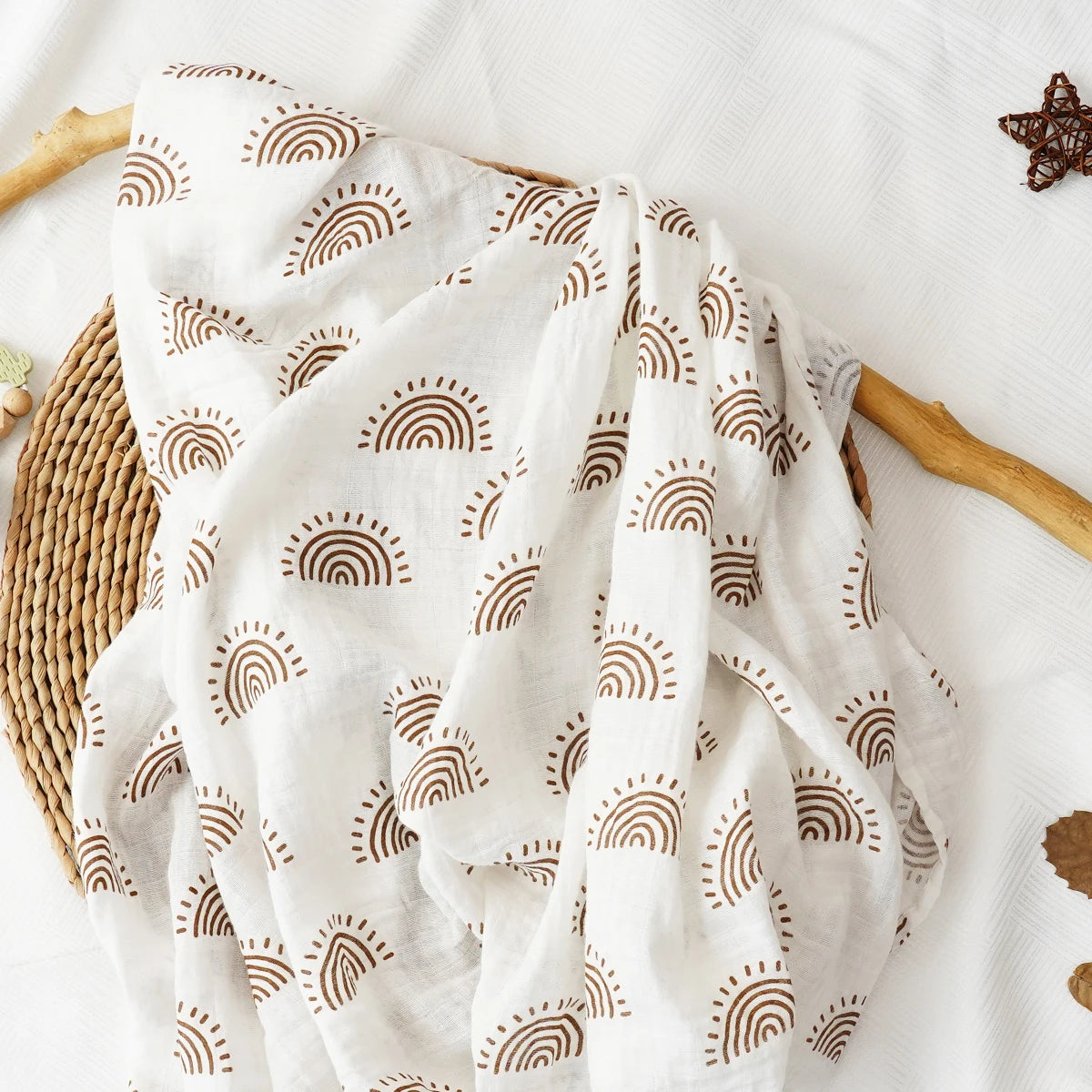 100% Cotton Muslin Baby Swaddle Blanket - Kindle Kids ABC - view 5