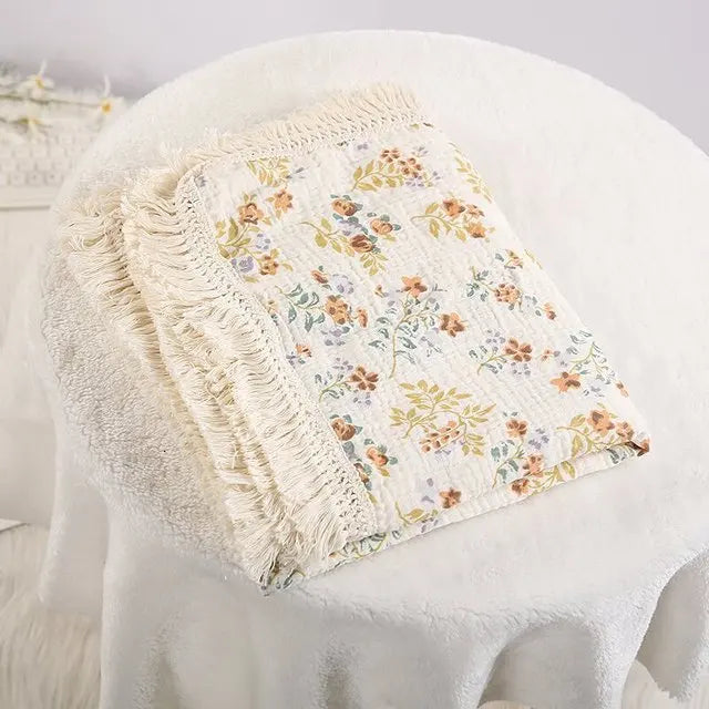 Bear Print Cotton Muslin Baby Blanket - Kindle Kids ABC - view 16