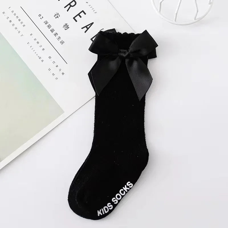 Red Bow Knee-High Baby Socks - Kindle Kids ABC - view 9