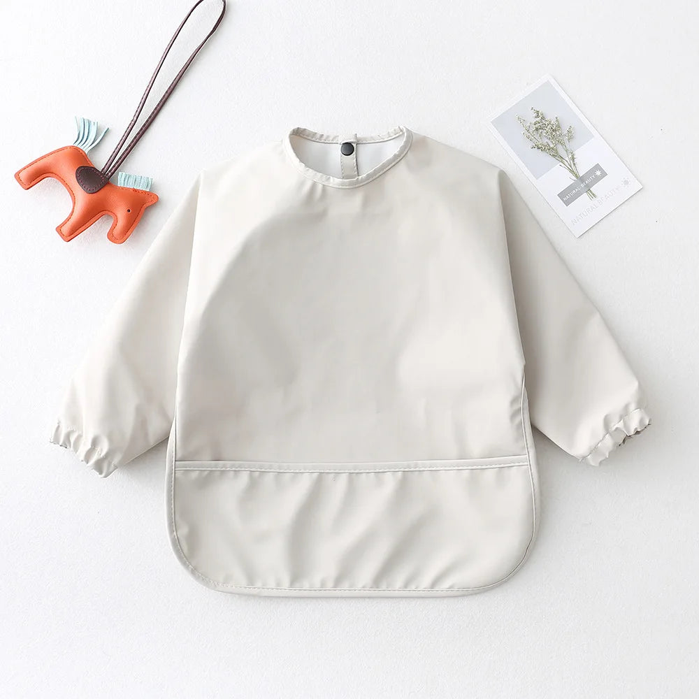 Cotton Long-Sleeve Baby Feeding Bib Smock - Kindle Kids ABC - view 14