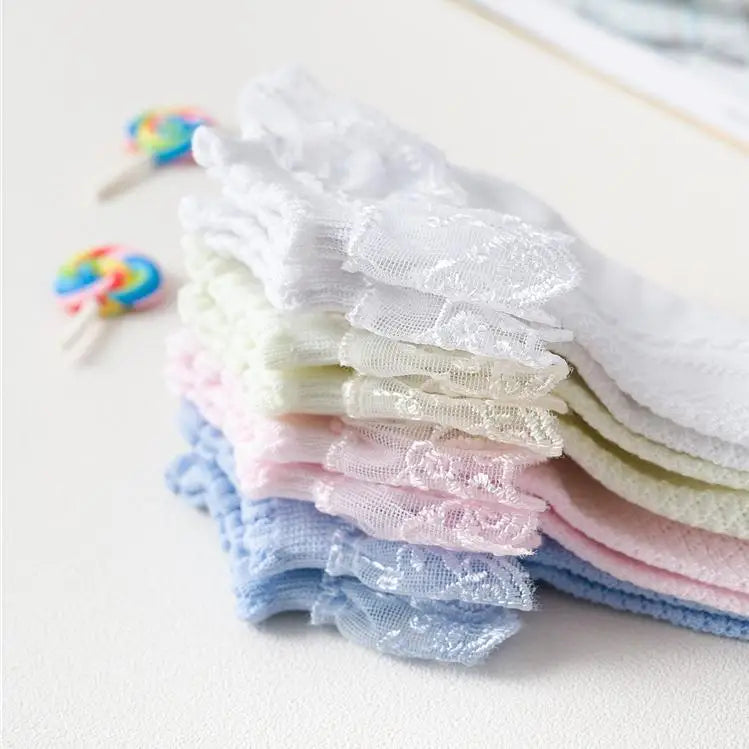 Cotton Lace Ruffle Baby Socks - Kindle Kids ABC - view 4