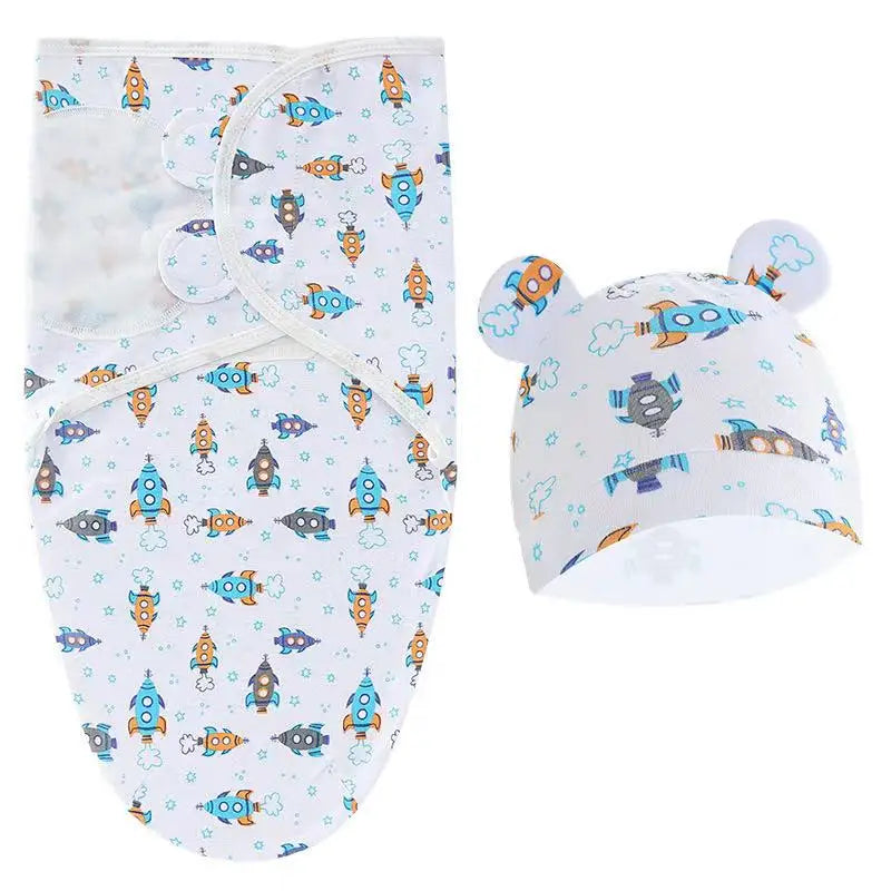 Cotton Baby Swaddle Wrap & Hat Set - Kindle Kids ABC - view 8