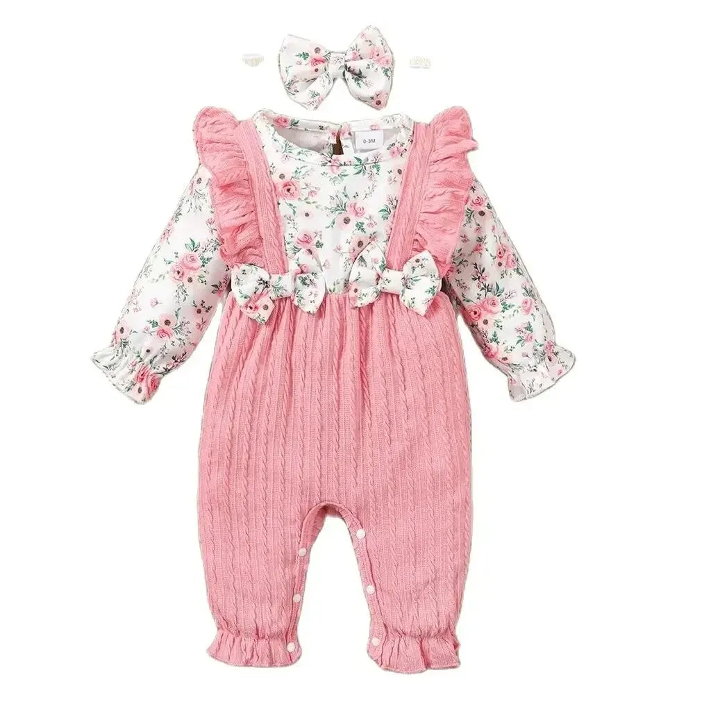 Floral Cotton Baby Romper - Kindle Kids ABC - view 8