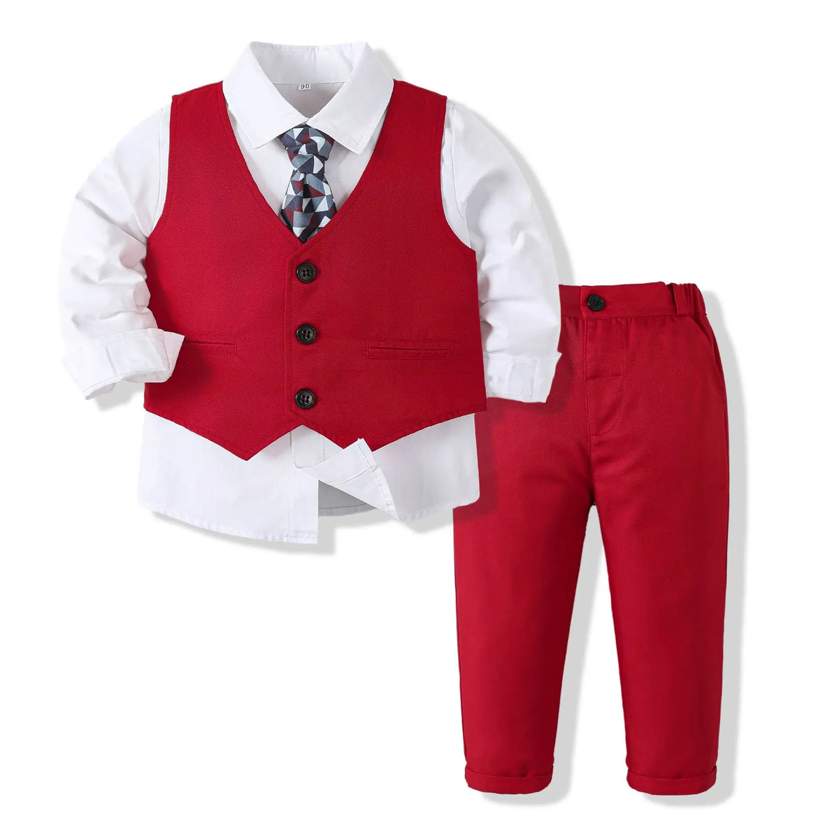 Boys' Ring Bearer Tuxedo Vest Set - Kindle Kids ABC - view 23