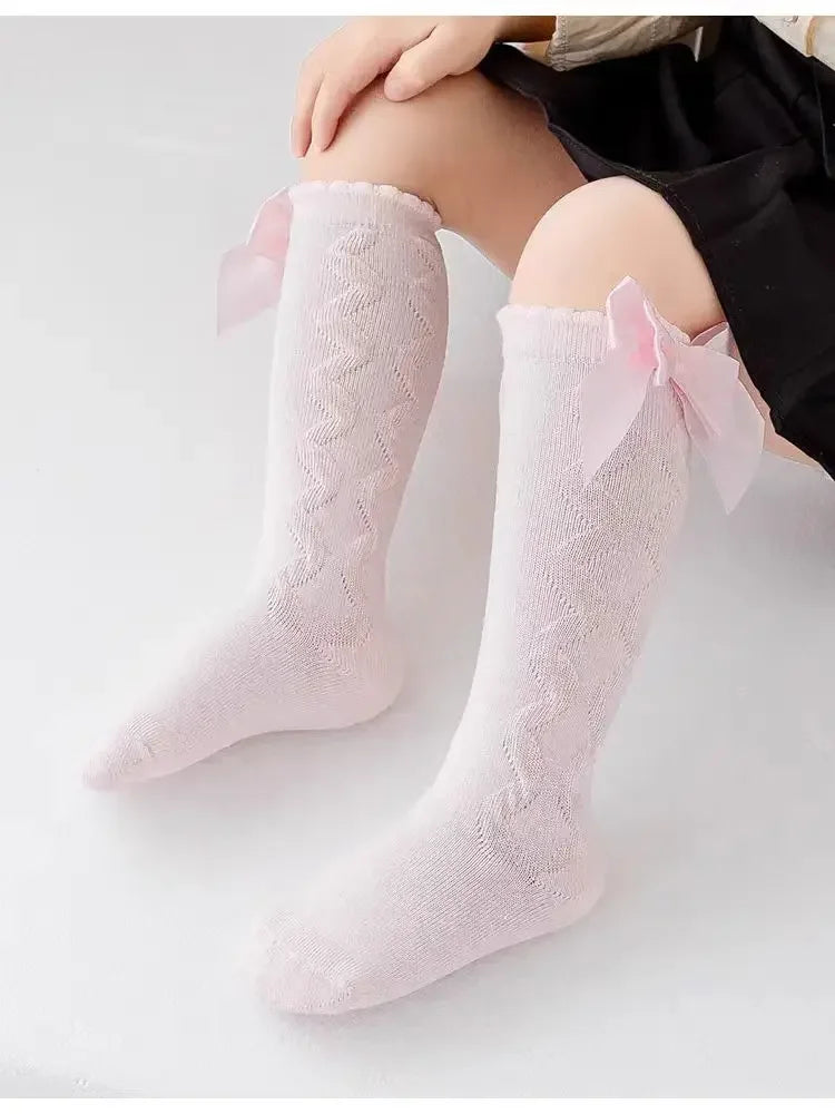 Red Bow Knee-High Baby Socks - Kindle Kids ABC - view 16