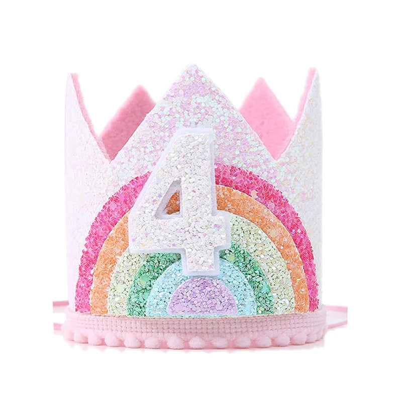 Felt Rainbow Birthday Party Crown - Kindle Kids ABC - view 2