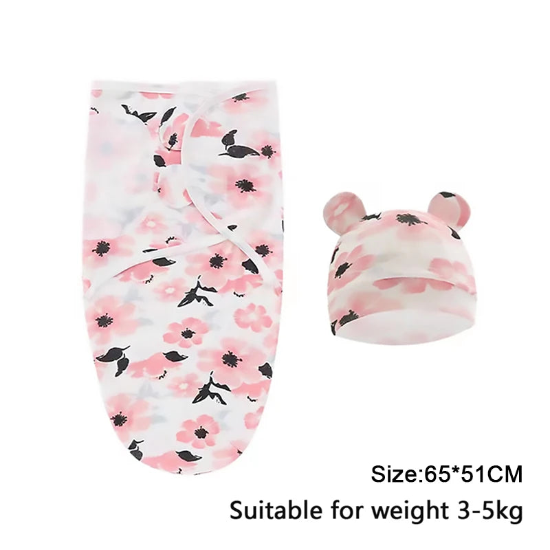 Cotton Baby Swaddle Wrap & Hat Set - Kindle Kids ABC - view 12