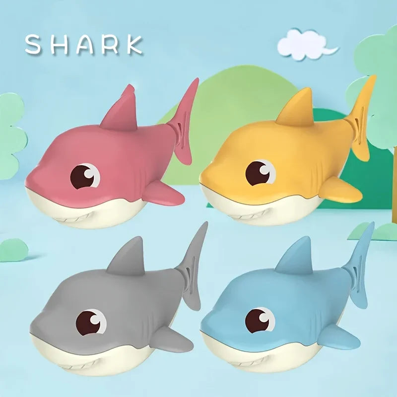 wind-up shark bath swimming water toy - photo 4