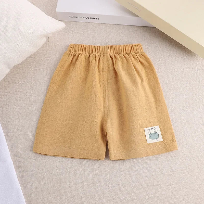 Kids Cotton-Linen Korean Style Shorts Summer - photo 8