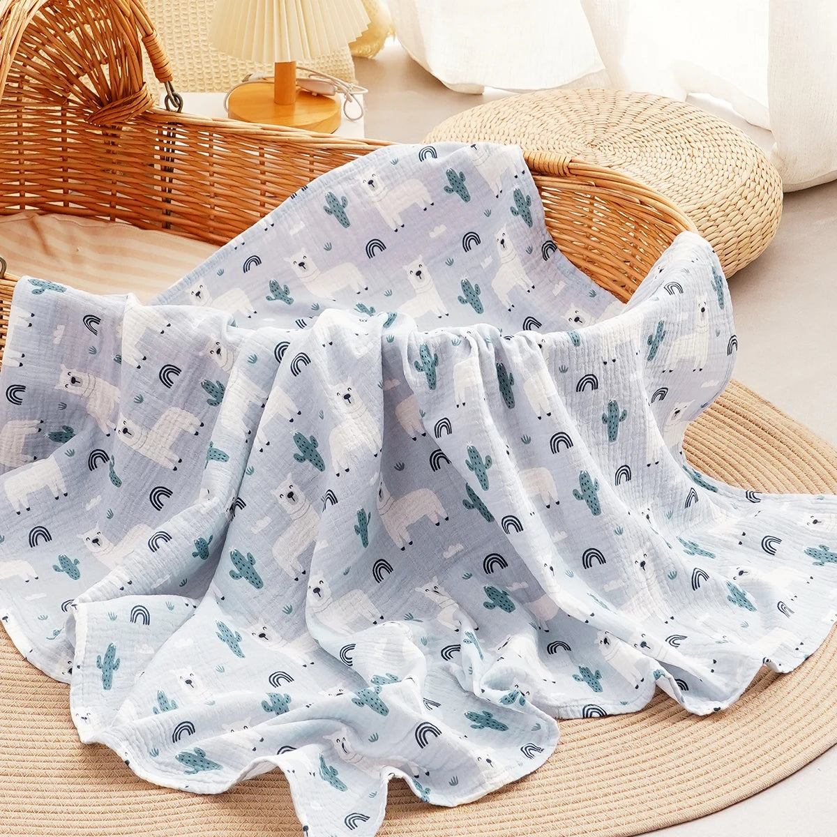 100% Cotton Muslin Baby Swaddle Wrap - Kindle Kids ABC - view 22