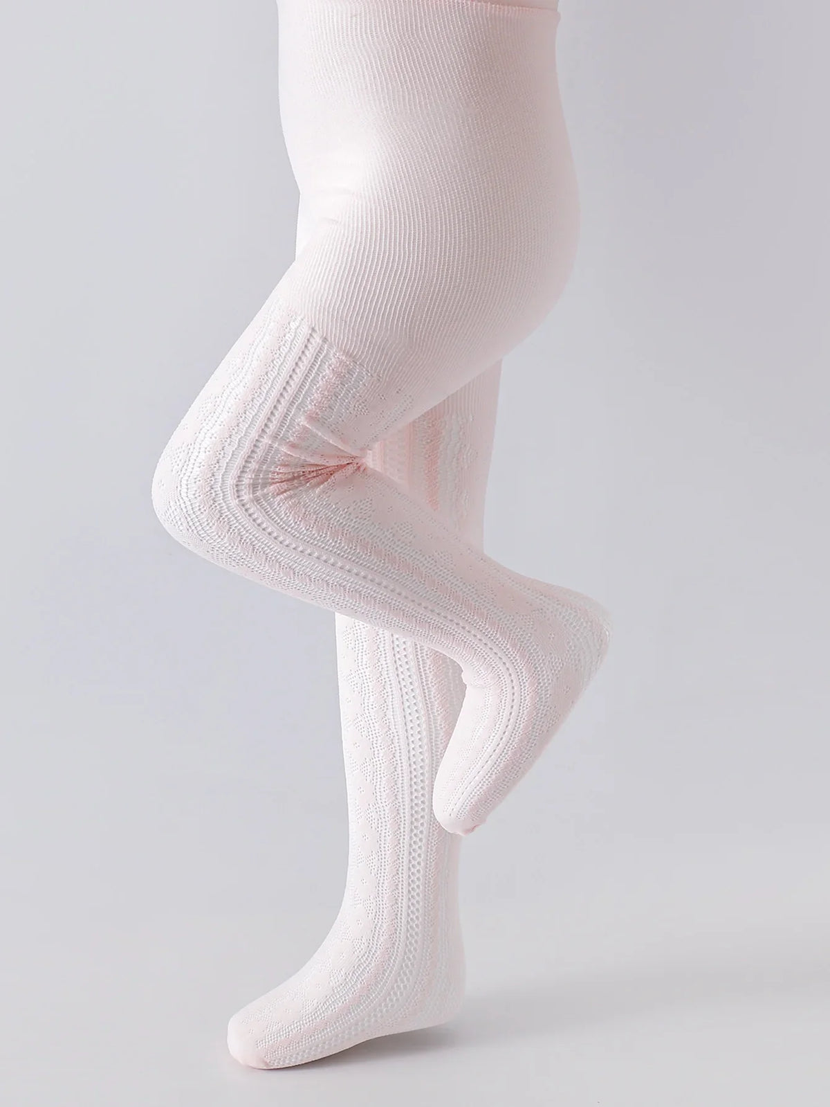 Girls Cotton Mesh Tights — Fishnet Vintage Pantyhose | 6M–7Y