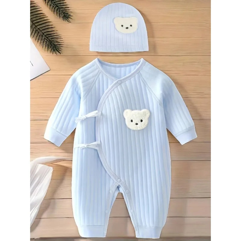 Cartoon Bear Cotton Romper - Kindle Kids ABC - view 7