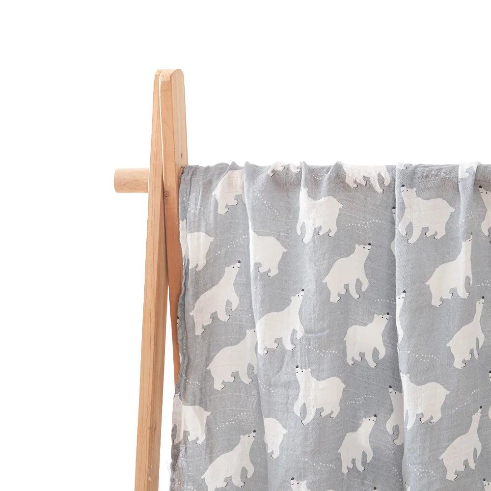 Bamboo Cotton Muslin Baby Swaddle Blanket - Kindle Kids ABC - view 15