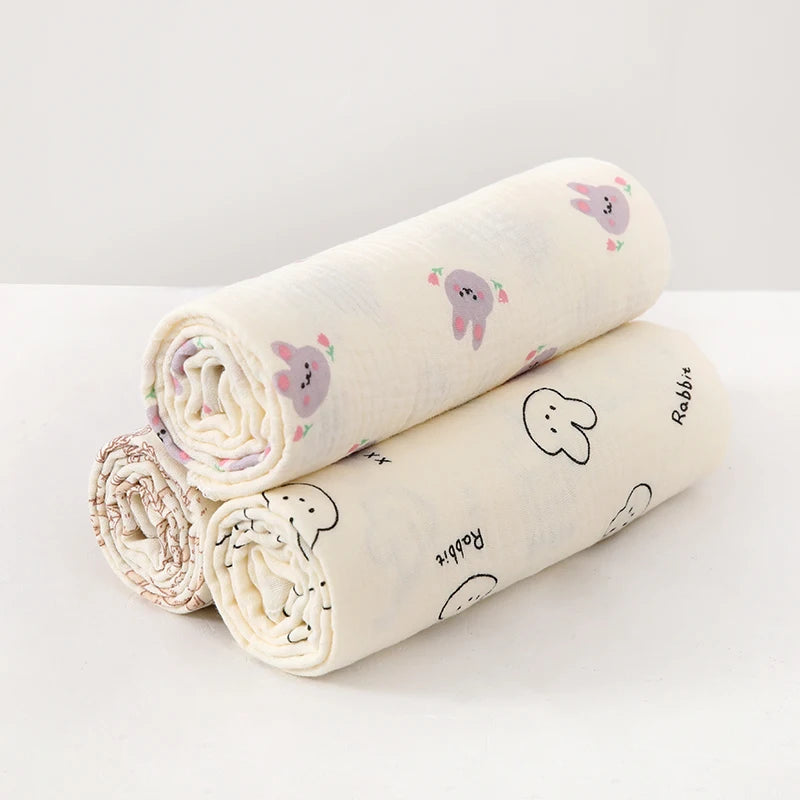 Double-Layer Cotton Muslin Baby Blanket - Kindle Kids ABC - view 4