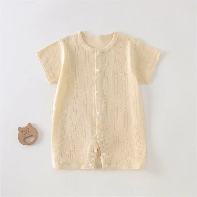 Baby Summer Bodysuit Romper – Solid Colour Sleeveless | Unisex | 0–24 Months - photo 2