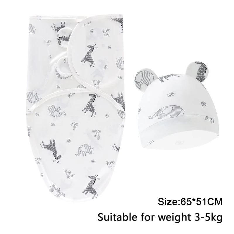 Cotton Baby Swaddle Wrap & Hat Set - Kindle Kids ABC - view 19