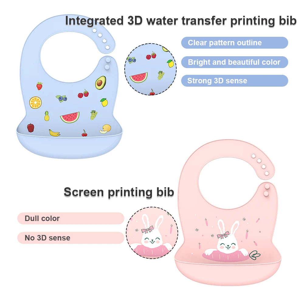 silicone-baby-bib-cartoon-pocket-kindlekidsabc