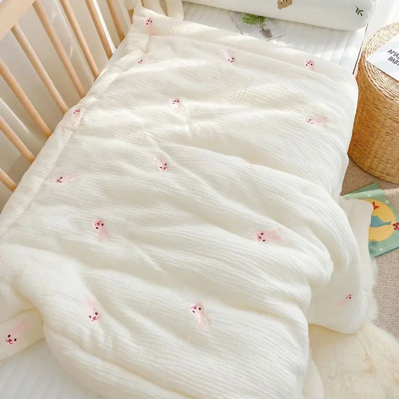 Bear & Bunny Cotton Baby Quilt - Kindle Kids ABC - view 3