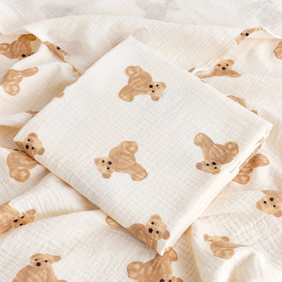 Cotton Muslin Baby Swaddle & Bath Towel - Kindle Kids ABC - view 9