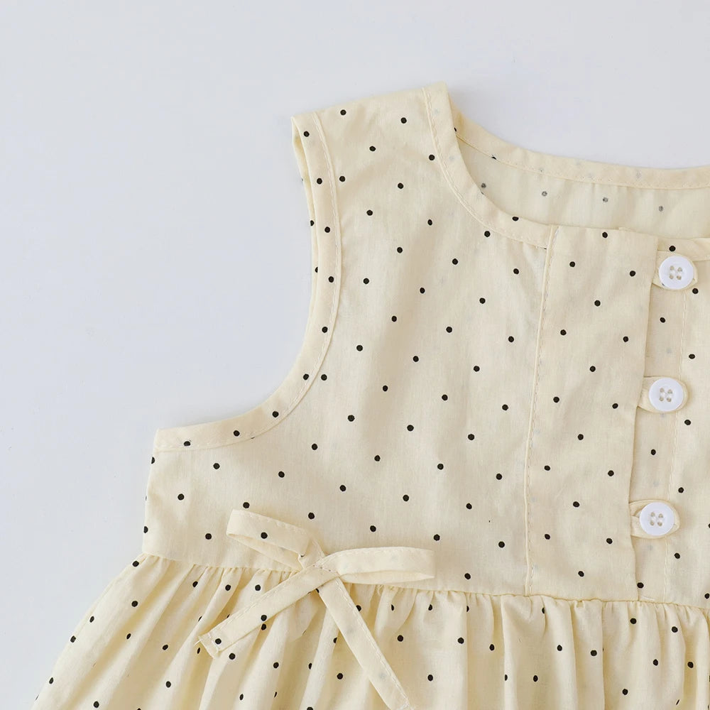Girls' Polka Dot Top & Wide-Leg Pants Set - Kindle Kids ABC