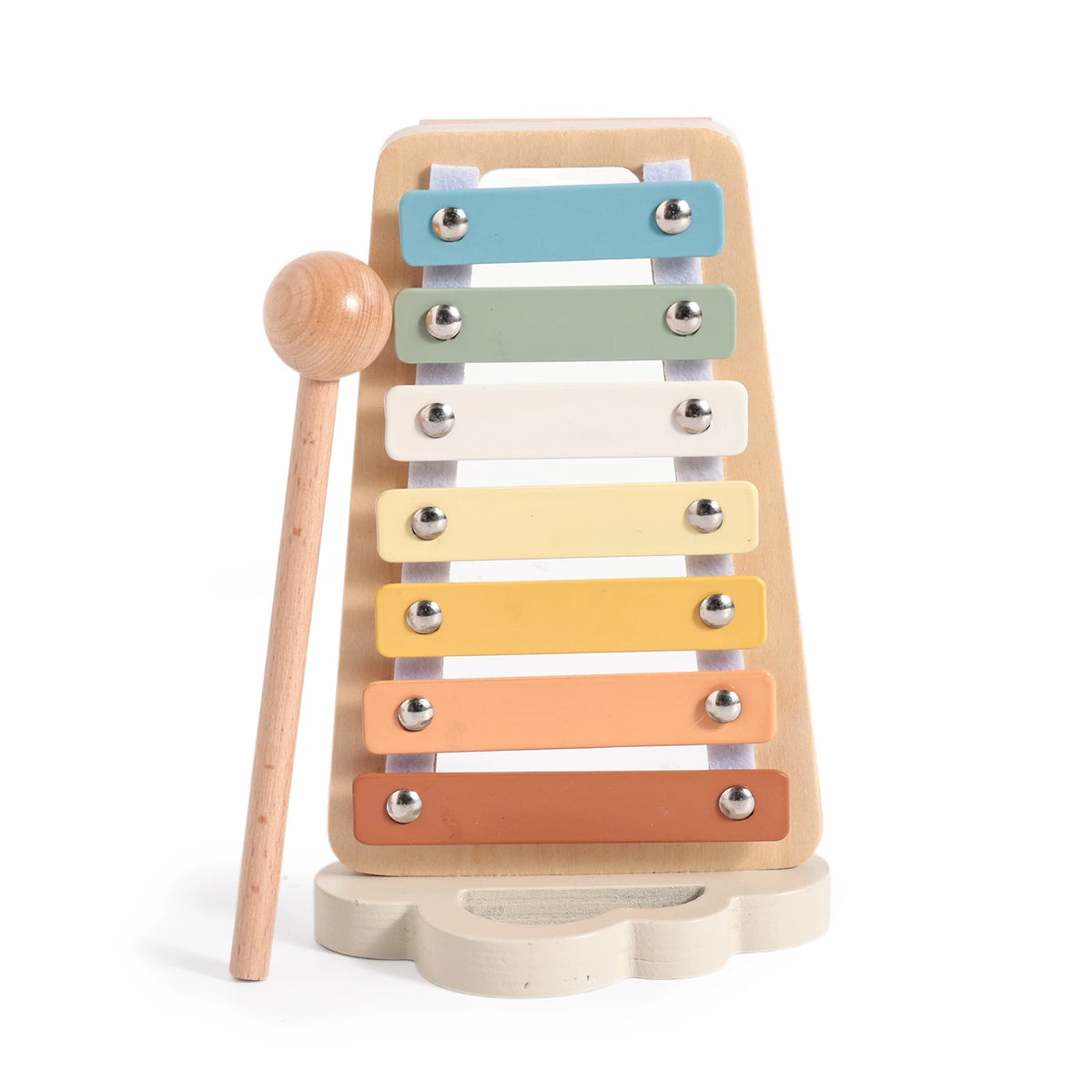 Wooden music set xylophone drum maracas for kids - photo 14