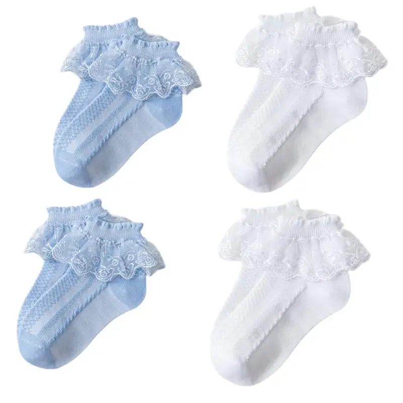 Cotton Lace Ruffle Baby Socks - Kindle Kids ABC - view 10