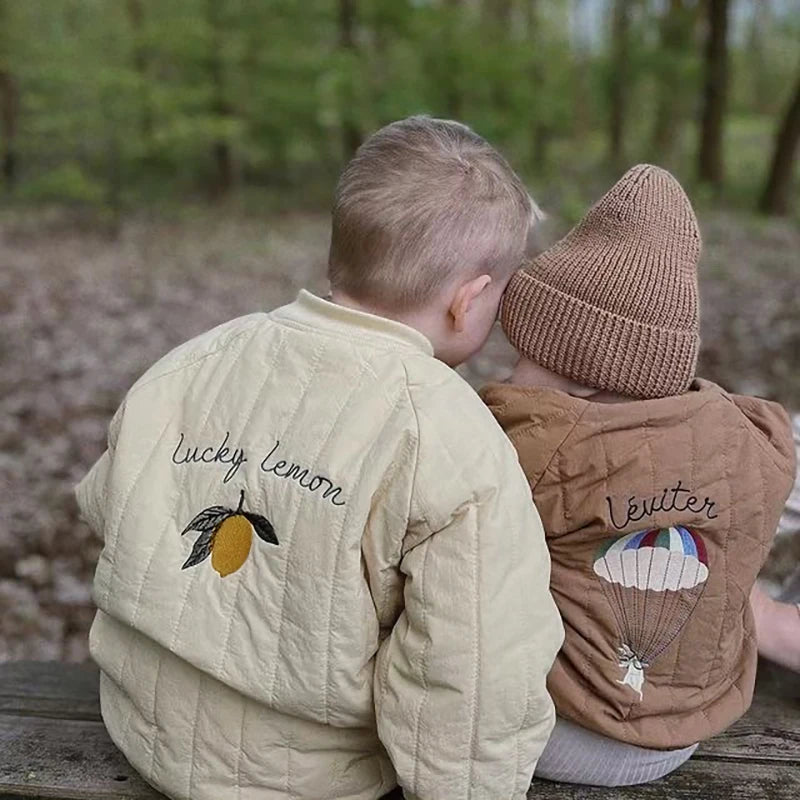 Kids Down-Cotton Padded Jacket — Warm Winter Coat | 6M–7Y