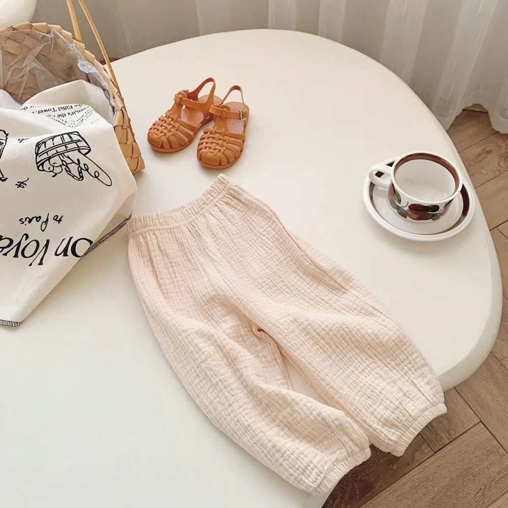 Kids Cotton Loose Trousers Mosquito Resistant - photo 2