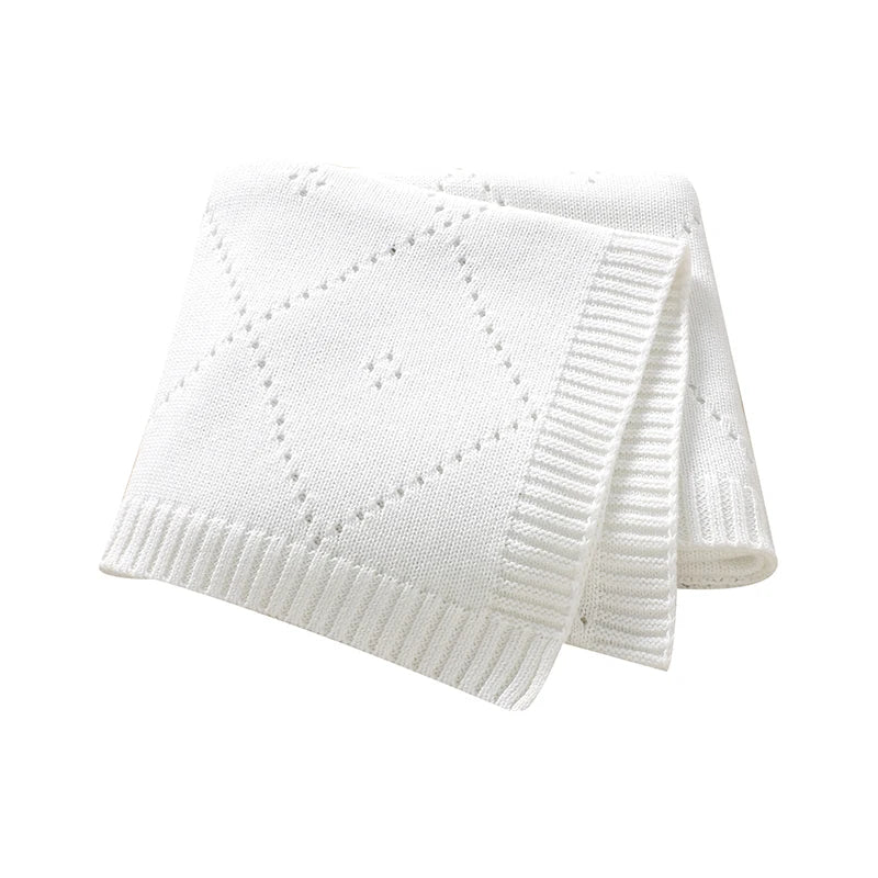 Knitted Cotton Baby Blanket - Kindle Kids ABC