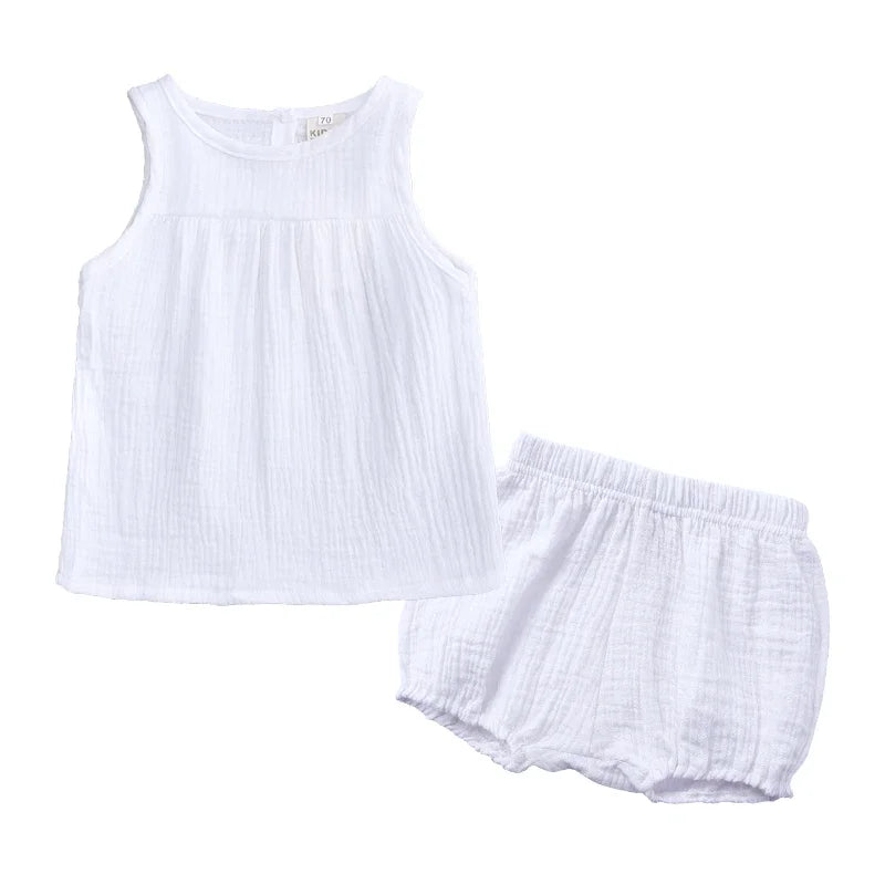 Toddler Cotton Muslin Vest & Shorts Set 6M-4Y - photo 10