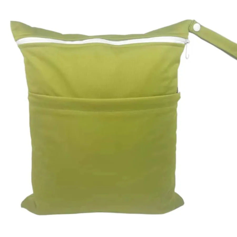 Wet/Dry Diaper Bag - Two-Zip Waterproof Reusable Pouch - photo 13