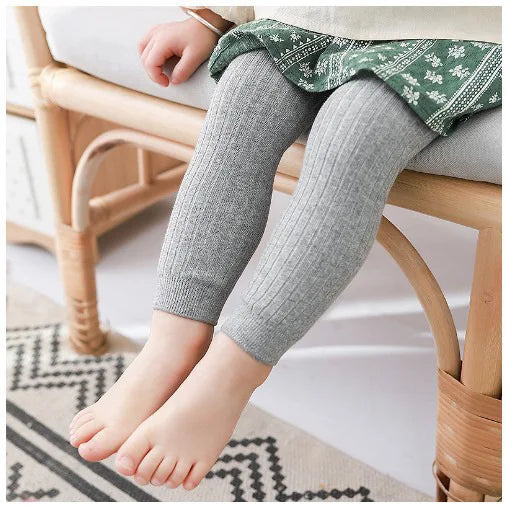 Toddler Girl Ribbed Cotton Sweater & Tights Set — Everyday | 1–7Y