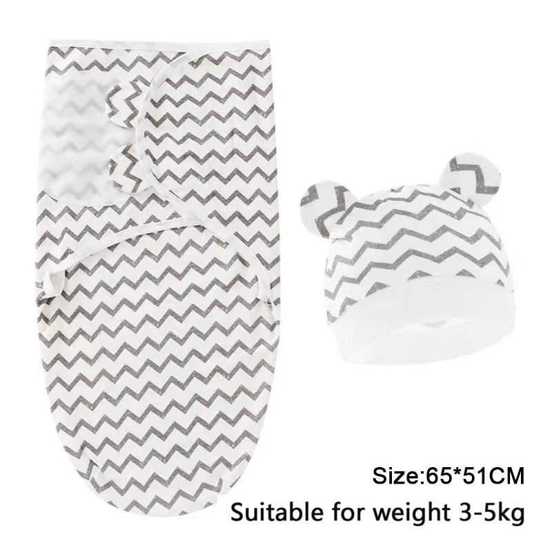 Cotton Baby Swaddle Wrap & Hat Set - Kindle Kids ABC - view 14