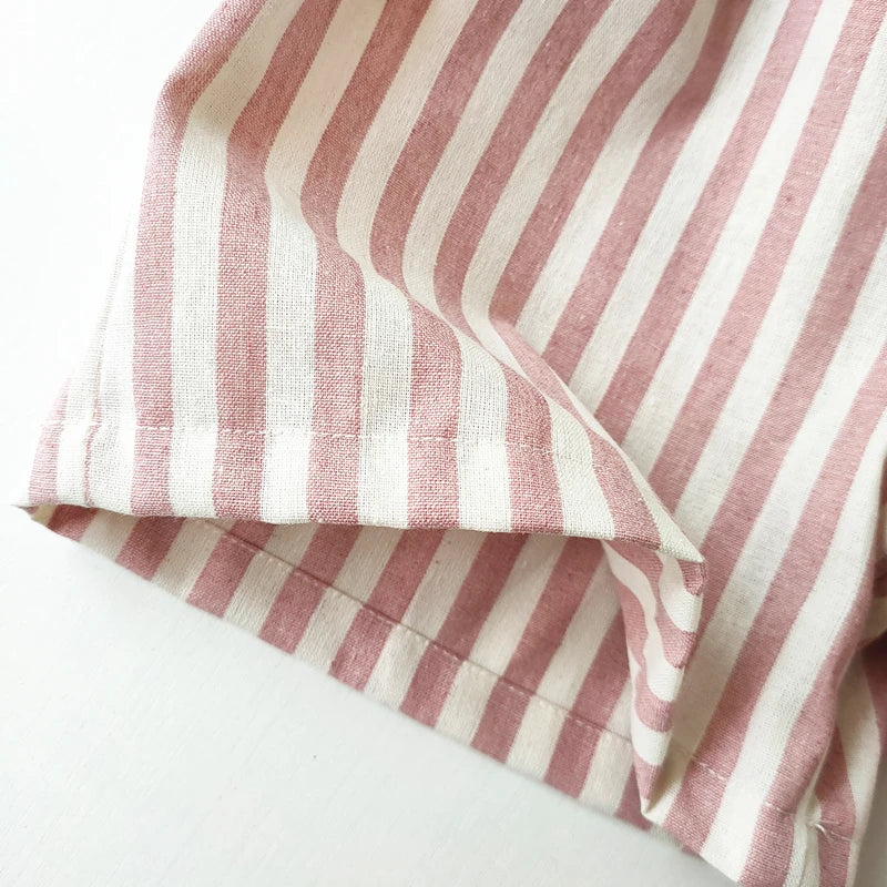 Kids cotton-linen summer shorts for boys and girls