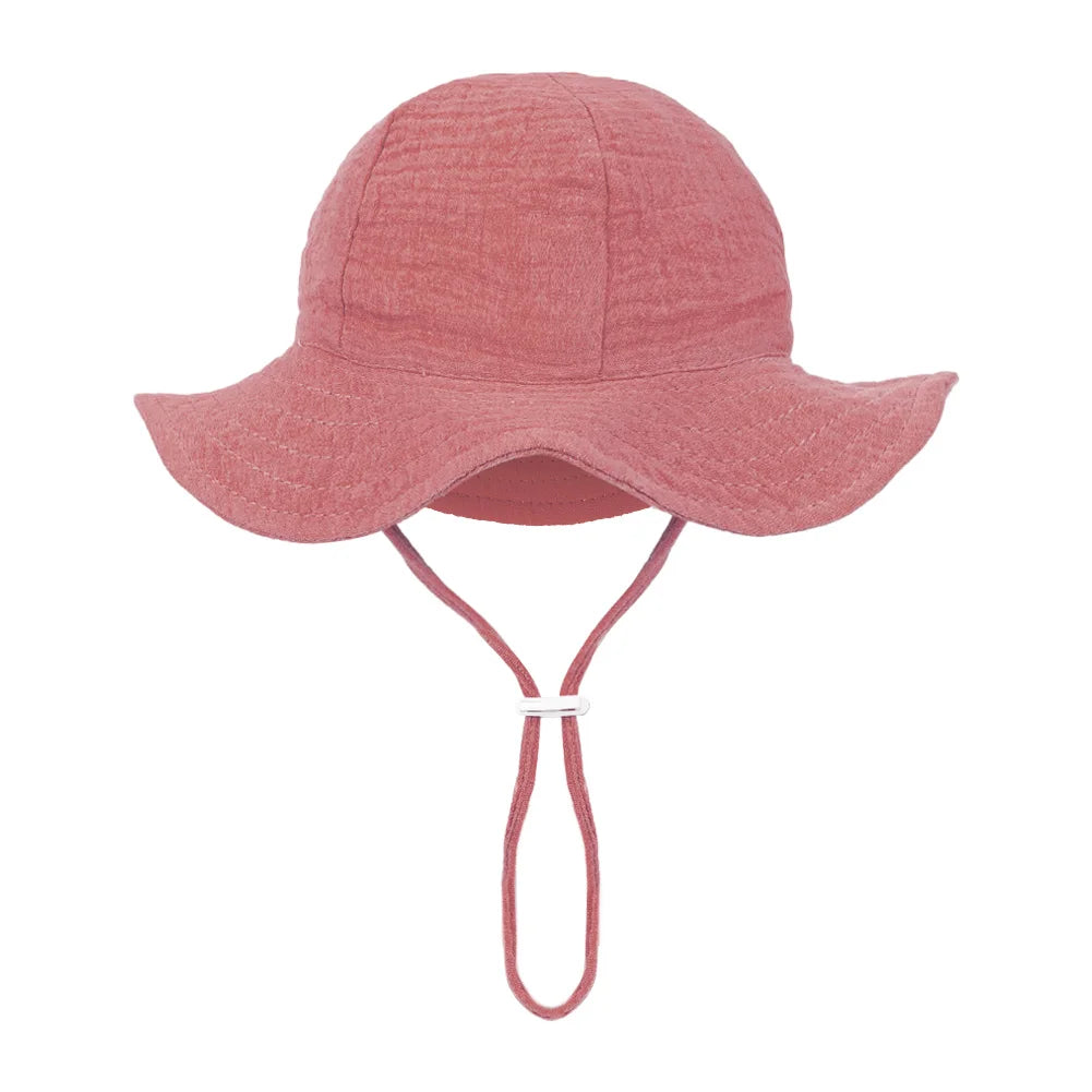 baby bucket sun hat floral and solid adjustable - photo 13