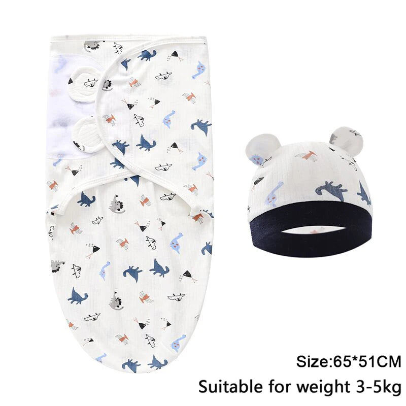 Cotton Baby Swaddle Wrap & Hat Set - Kindle Kids ABC - view 21