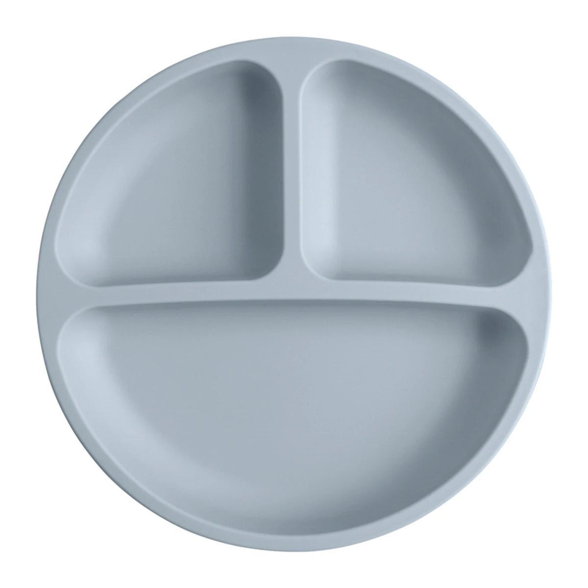 Baby silicone suction plate spill-proof divided feeding dish