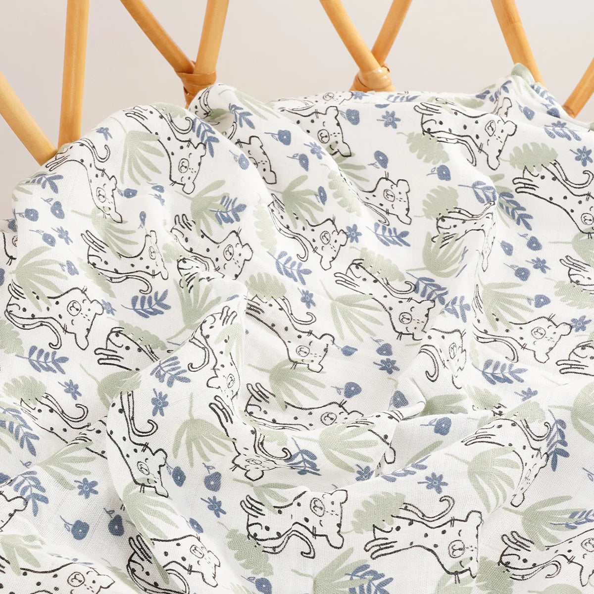 Bamboo Cotton Muslin Baby Swaddle Blanket - Kindle Kids ABC - view 23