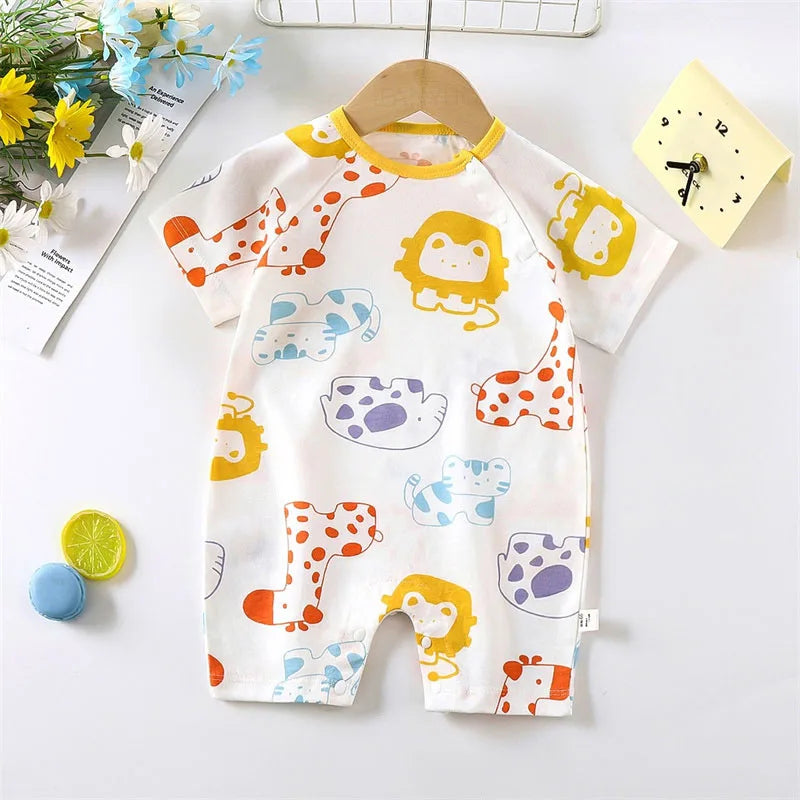 Cartoon Print Cotton Baby Romper - Kindle Kids ABC - view 11